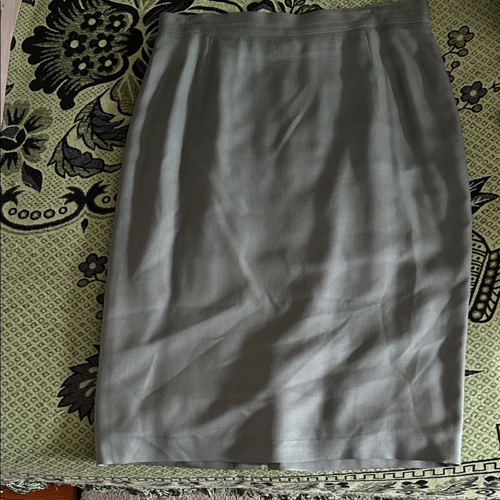 Les Copains silk Elegant Gray/green Women's Skirt